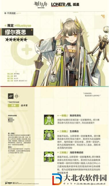 明日方舟繆爾賽思技能是什么