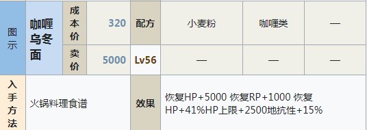 符文工房5咖喱烏冬面怎么做？符文工房5咖喱烏冬面做法
