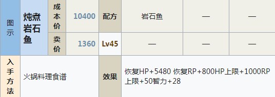 符文工房5燉煮巖石魚怎么做？符文工房5燉煮巖石魚做法