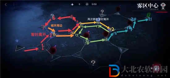 無期迷途霧區中心正確路線攻略