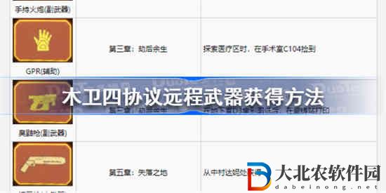 木衛四協議遠程武器怎么獲得