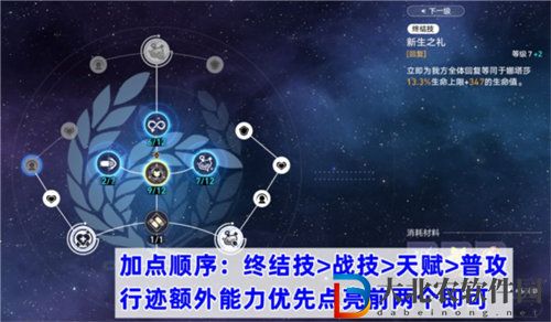 崩壞星穹鐵道娜塔莎行跡怎么加點