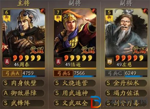 三國志戰略版陸遜武峰陣怎么玩