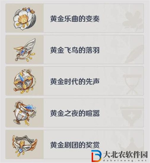 原神黃金劇團圣遺物怎么獲取