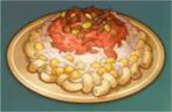 原神阿如拌飯?jiān)趺粗谱?></p><p>描述：量大管飽的主食。由于心急，在食用前并沒有攪拌均勻，導(dǎo)致部分米飯上的番茄味過濃，但另一部分的米飯又平淡無(wú)味… 還是再拌一拌吧。</p><p>使用效果：恢復(fù)40體力。</p><p>獲得方式：完成烹飪阿如拌飯</p><p>食譜獲得：須彌阿扎萊【商人】購(gòu)買</p>          </div>
        </article>

        <div   id=