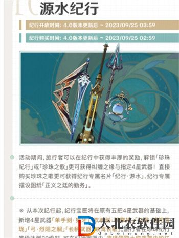 原神源水紀(jì)行獎勵有哪些