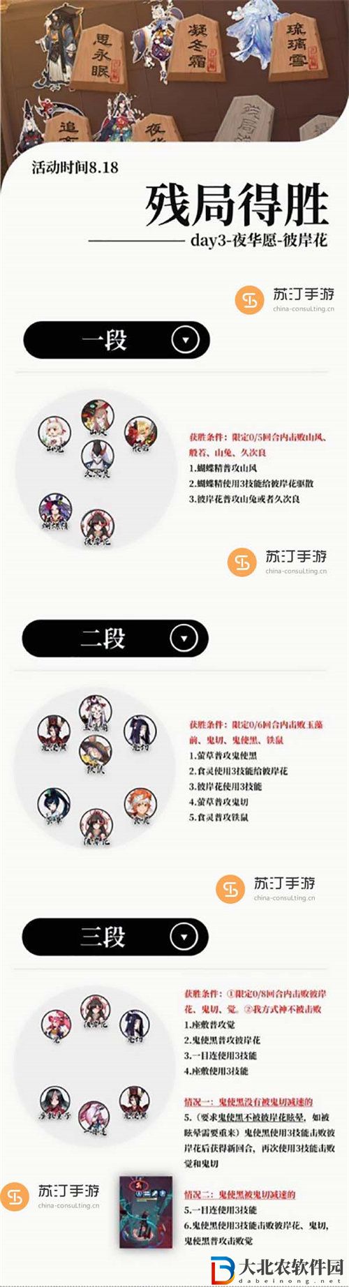 陰陽師殘局得勝夜華愿怎么打