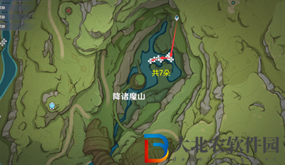 原神3.0月蓮采集路線圖
