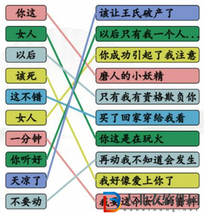 漢字找茬王連線霸總語錄怎么過關(guān)