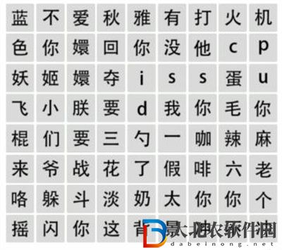 文字成精網絡熱梗怎么過關