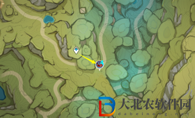 原神紅綢采集路線