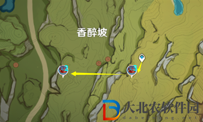 原神紅綢采集路線