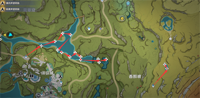 原神3.0月蓮采集路線圖