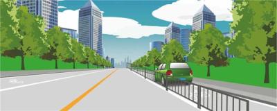 這個路段可以在非機動車道上臨時停車