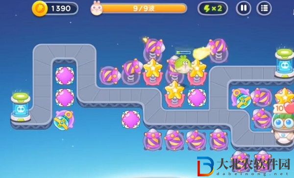 保衛蘿卜4太空穿越第42關通關攻略