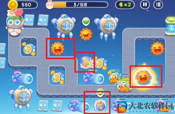 保衛蘿卜4太空穿越第38關通關攻略