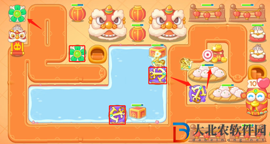保衛(wèi)蘿卜4新春大集第10關(guān)攻略