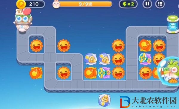 保衛蘿卜4太空穿越第38關通關攻略