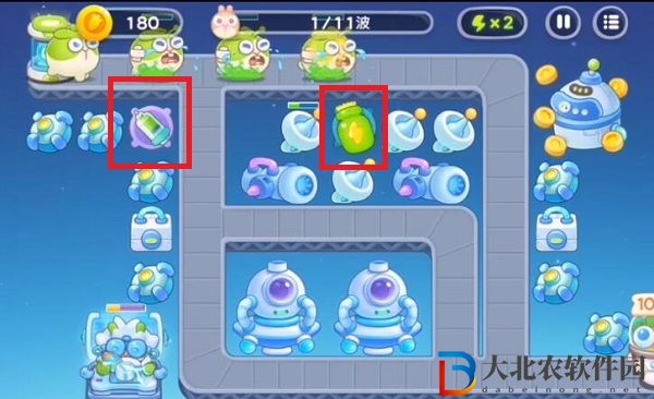 保衛(wèi)蘿卜4太空穿越第45關通關攻略