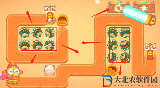 保衛(wèi)蘿卜4新春大集第1關(guān)攻略