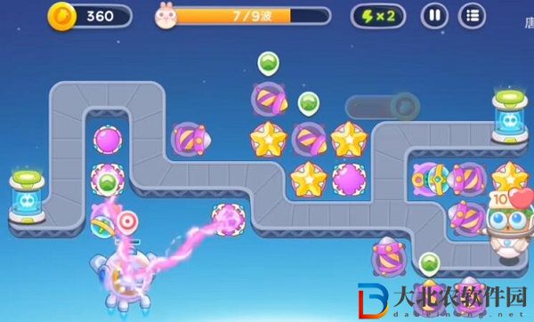保衛蘿卜4太空穿越第42關通關攻略