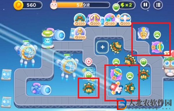 保衛蘿卜4太空穿越第36關通關攻略