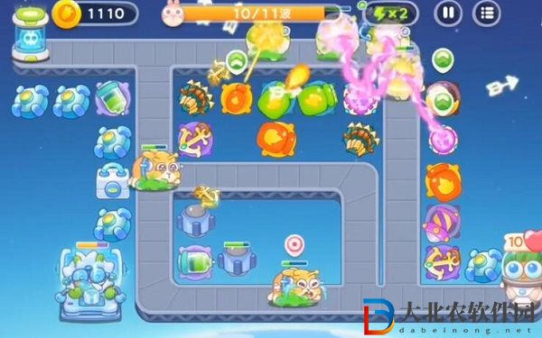 保衛(wèi)蘿卜4太空穿越第45關通關攻略