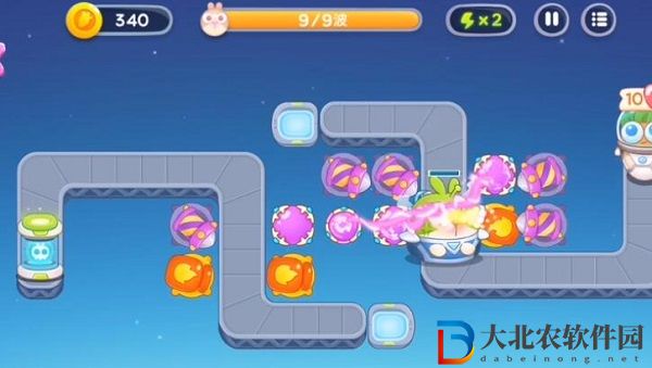 保衛蘿卜4太空穿越第33關通關攻略