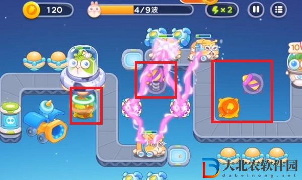 保衛蘿卜4太空穿越第33關通關攻略
