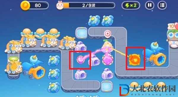 保衛蘿卜4太空穿越第33關通關攻略