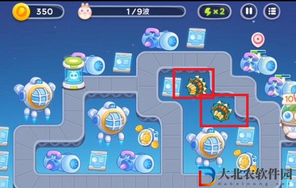 保衛蘿卜4太空穿越第36關通關攻略