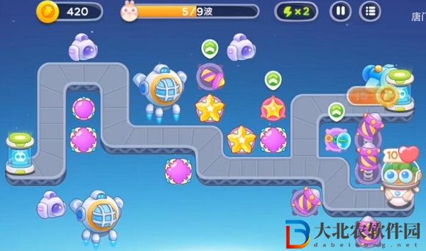 保衛蘿卜4太空穿越第42關通關攻略