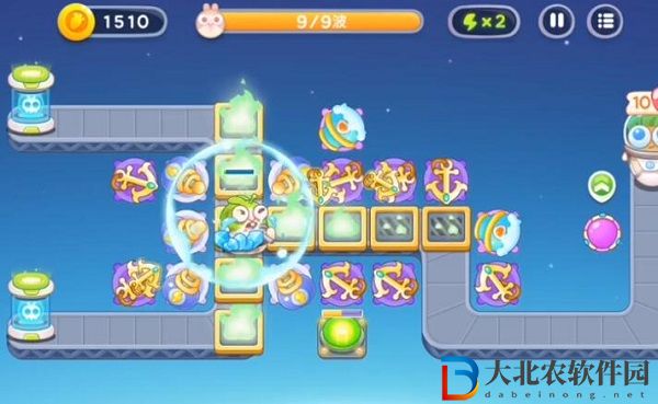 保衛(wèi)蘿卜4太空穿越第31關(guān)通關(guān)攻略
