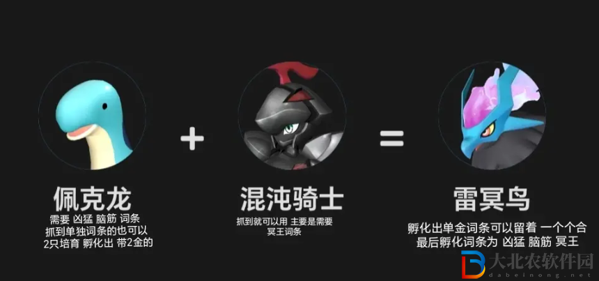 幻獸帕魯混沌騎士合成表