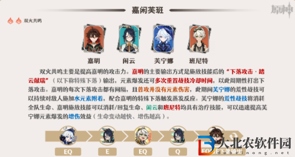 原神嘉明陣容搭配推薦