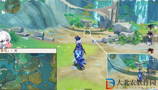 原神4.4沉玉谷挖掘?qū)毾湮恢么笕?></p><p>3、【挖掘?qū)毾?】：前往翹英莊南，和大盜對(duì)話，獲得魚(yú)肉。</p><p style=