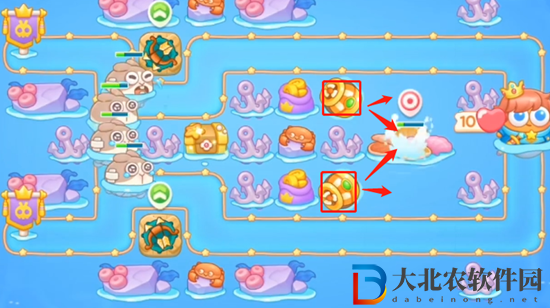 保衛(wèi)蘿卜4海的閨女第1關通關攻略