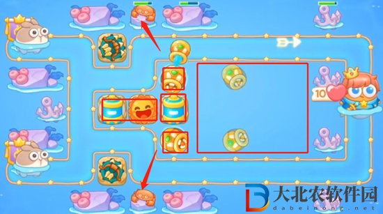保衛(wèi)蘿卜4海的閨女第1關通關攻略