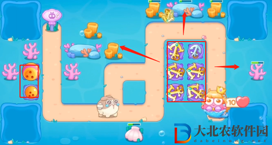 保衛蘿卜4海的閨女第8關通關攻略