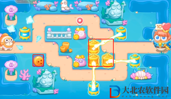 保衛(wèi)蘿卜4海的閨女第11關(guān)通關(guān)攻略