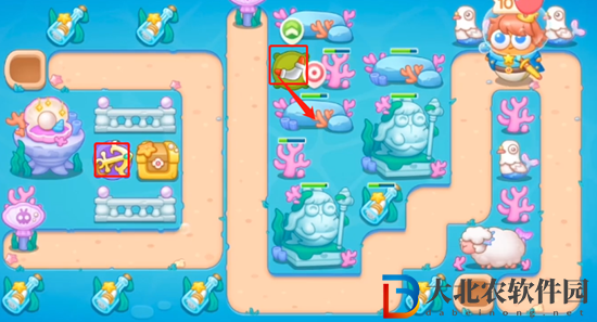 保衛(wèi)蘿卜4海的閨女第13關(guān)通關(guān)攻略