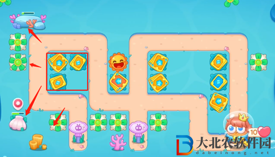 保衛蘿卜4海的閨女第83關通關攻略