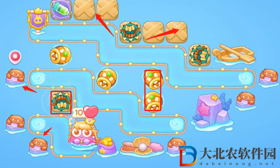 保衛(wèi)蘿卜4海的閨女第89關通關攻略