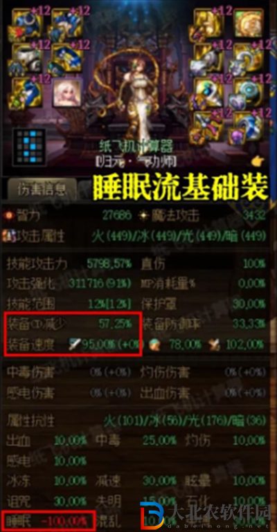 dnf睡眠流裝備搭配