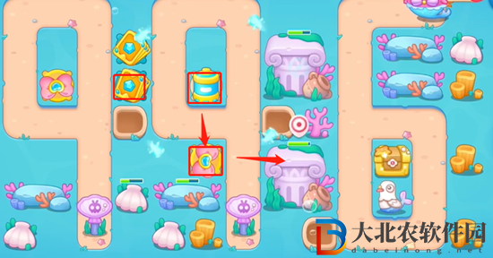 保衛(wèi)蘿卜4海的閨女第101關(guān)通關(guān)攻略