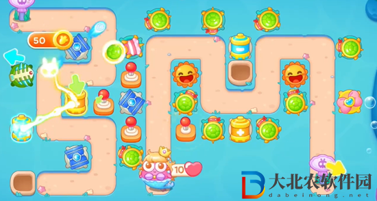 保衛(wèi)蘿卜4海的閨女第99關(guān)通關(guān)攻略