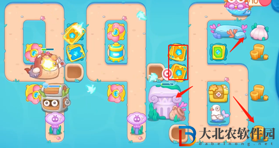 保衛(wèi)蘿卜4海的閨女第101關(guān)通關(guān)攻略