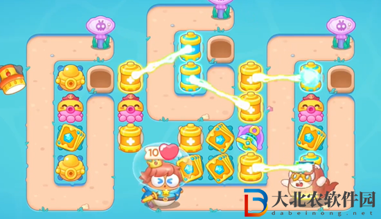 保衛(wèi)蘿卜4海的閨女第103關(guān)通關(guān)攻略