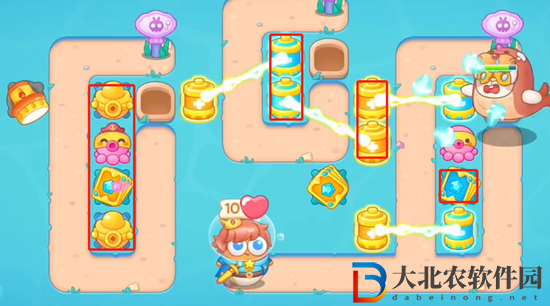 保衛(wèi)蘿卜4海的閨女第103關(guān)通關(guān)攻略