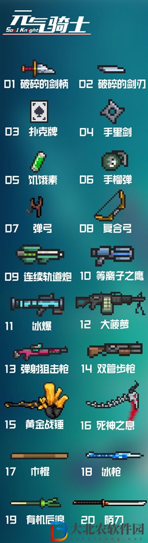 元氣騎士武器合成表2024最新